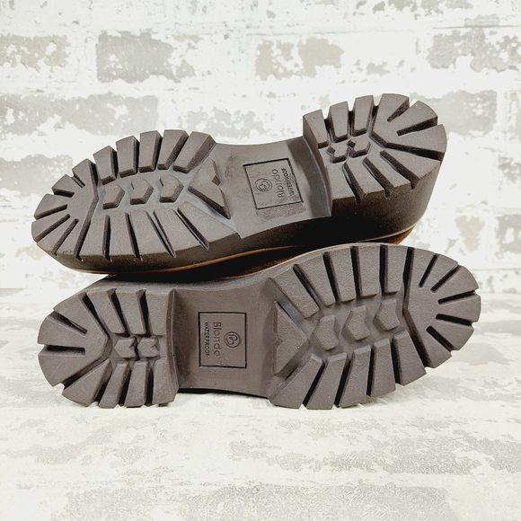 New Blondo Dahlia Suede Brown Waterproof Boot Ankle Boots i 589 - Picture 7 of 11